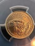 2021 $5 American Gold Eagle Coin - MS70 Flag