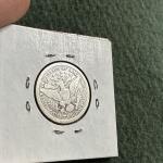 1908 O Barber Silver Quarter - Great Detail