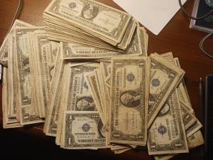 Blue Seal $1 Silver Certificate Bill