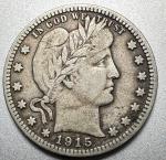 1915-D Barber Quarter - Very Fine Quality