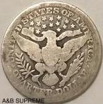 1892-1916 Barber Liberty Head Quarter 90% Silver