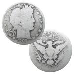 $1 Face Value 90% Silver Barber Quarters