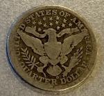 Lot of 6 Antique 90% Silver Barber Quarters