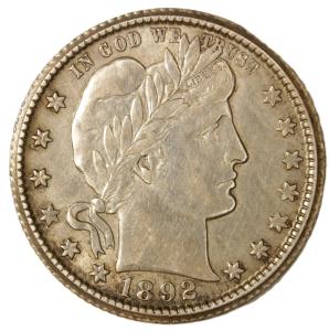 1892 O Barber Quarter - Mint Error Choice AU