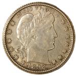 1892 O Barber Quarter - Mint Error Choice AU