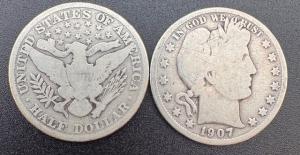 Rare Barber Half Dollar - 90% Silver Coin