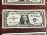 Lot of 3 Silver Certificates 1935f 1957 1957a Blue Seal US Currency Notes Unc.