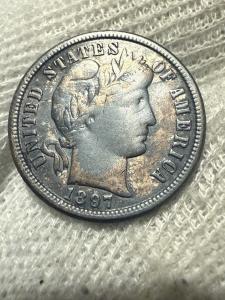 1897-O Barber Dime - Scarce  Key Date  No Reserve High Grade Original