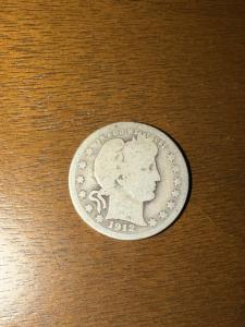 1912 P Barber Quarter G
