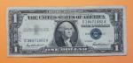 (1) 1957 One Dollar Note $1 Silver Certificate Bill Blue Seal US Currency