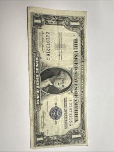 1935 E Series $1 Blue Seal Silver Certificate