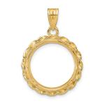 14k Gold American Eagle Pendant - 1/10 oz