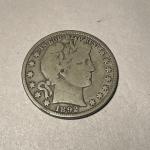 1892 Barber Half Dollar - 90% Silver Coin