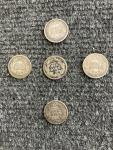 5 Barber Dimes 1892-1902 Lot