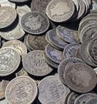 Roll of 50 $5 Silver Barber Dimes