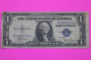 1935 One Dollar Silver Certificate Blue Seal Note