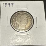 Barber Quarter Lot 1898-1901 Silver US Coins