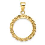 10K Yellow Gold Bezel for 1/10 oz Gold Eagle Coin