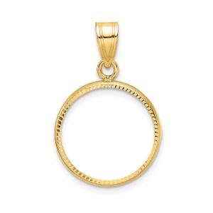 10k Yellow Gold Bezel for 1/10 oz Gold Eagle Coin