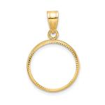 10k Yellow Gold Bezel for 1/10 oz Gold Eagle Coin