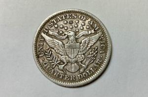 1895 USA Barber Quarter with Full Liberty