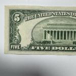 1953 $5 Blue Seal Silver Certificate Note