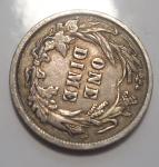 1898 Silver 10C Barber Dime - XF Toned