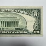 1953 $5 Blue Seal Silver Certificate Note