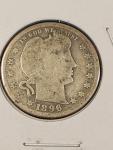 Five P-Mint Silver Barber Quarters - Great Deal!