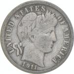 1911-S Barber Dime 90% Silver Coin