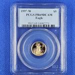 1997-W $5 Gold American Eagle Coin PR69DCAM