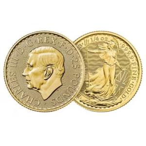 2023 Gold 1/4 oz Britannia King Charles III