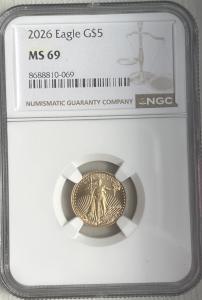 2026 U.S. Mint American Eagle Gold Coin MS 69