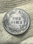 1915 USA Silver Barber Dime - Choice AU