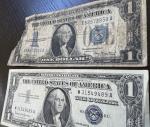 1934 & 1957 $1 Silver Certificate Blue Seal