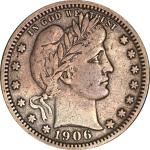 1906-O Barber Quarter Coin
