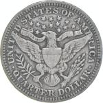 1901 Barber Quarter Coin - Average Circulation