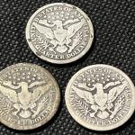 Barber Silver Quarter Lot: 1896, 1907, 1911
