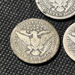 Barber Silver Quarter Lot: 1896, 1907, 1911