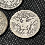 Barber Silver Quarter Lot: 1896, 1907, 1911