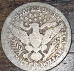 1892 O New Orleans Barber Liberty Head Quarter Coin