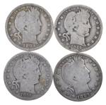 1892-1916 $10 Face 90% Silver Barber Quarters