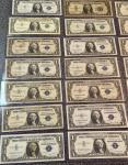23-Piece U.S. Blue Seal Dollar Note Lot