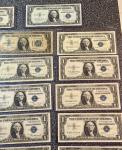 23-Piece U.S. Blue Seal Dollar Note Lot