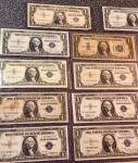 23-Piece U.S. Blue Seal Dollar Note Lot