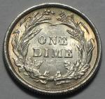 1898 Barber Dime Silver Coin with Mint Luster
