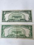 1934 Blue Seal $5 Silver Certificate Note