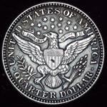 1901 Barber Quarter with Unique Planchet Flaw