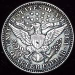 1901 Barber Quarter with Unique Planchet Flaw