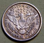1900 Silver Barber Quarter 25 Cent Coin